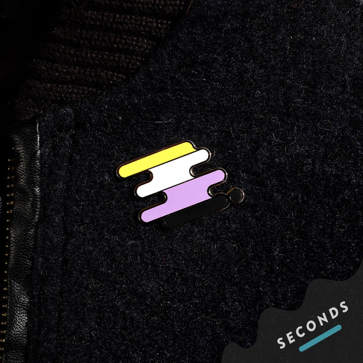 Seconds Sale - Non-Binary Pride Pin