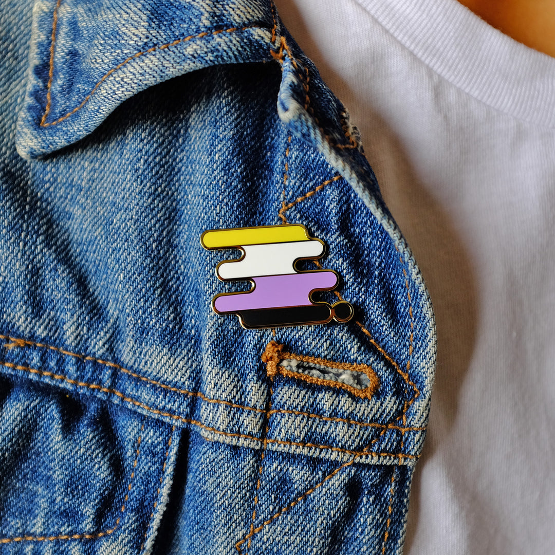 Nonbinary Pride Pin - Bianca's Design Shop