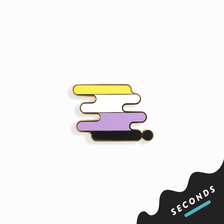 Seconds Sale - Non-Binary Pride Pin