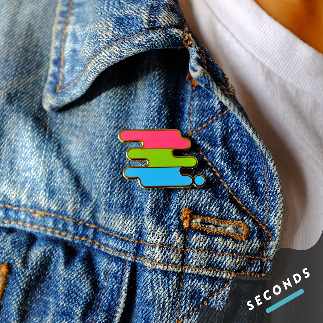 Imperfect Polysexual Pride Pin