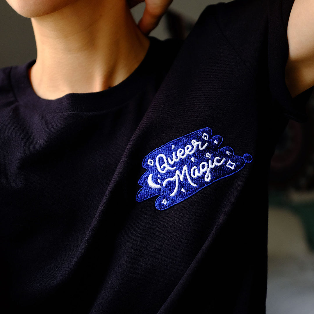 Queer Magic Embroidered T-Shirt - Bianca's Design Shop
