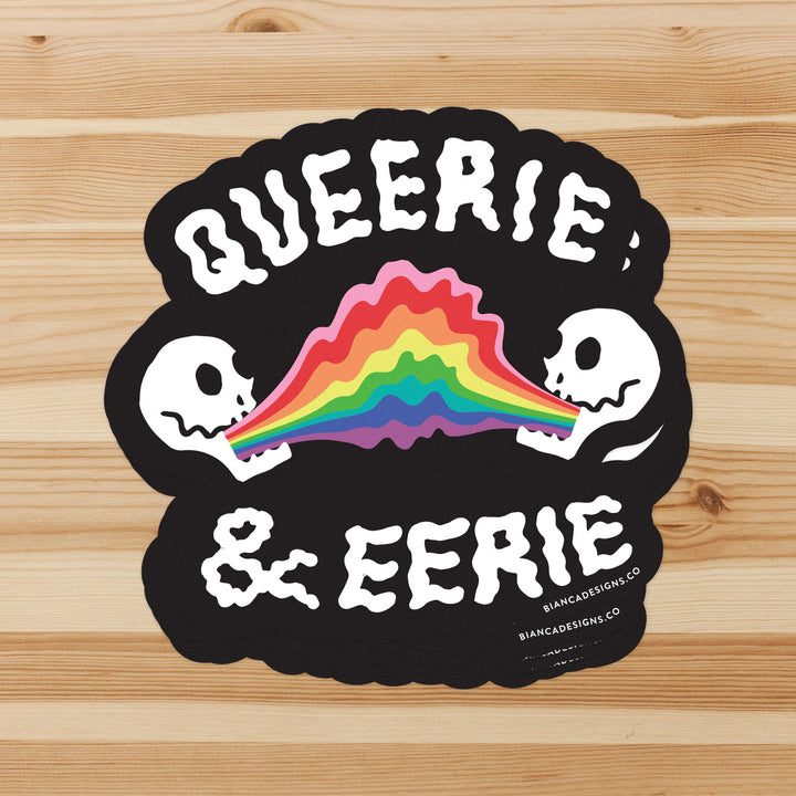 Stack of Queerie & Eerie Stickers by Bianca Designs