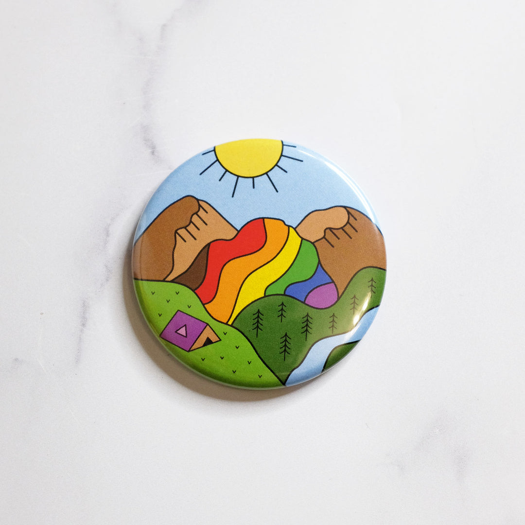 Rainbow Mountain Pride Magnet by Bianca Designs.