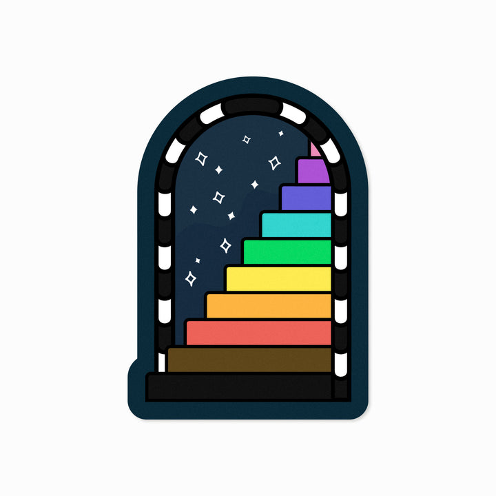 Mystical Rainbow Staircase Sticker - Bianca's Design Shop