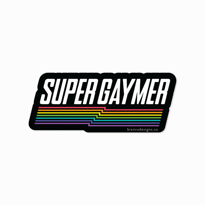 Super Gaymer Sticker - Bianca's Design Shop