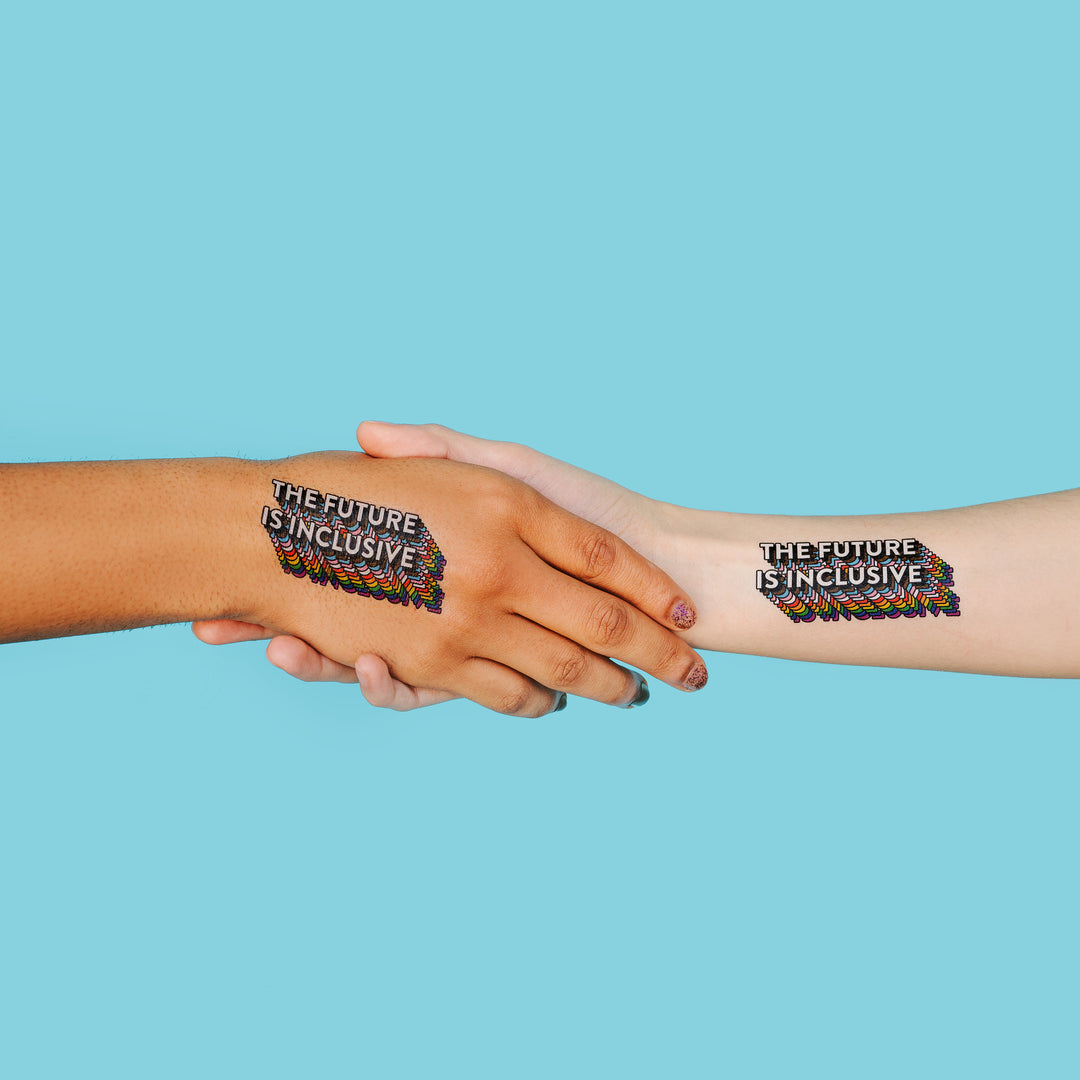 The Future Is Inclusive Temporary Tattoo - Bianca's Design Shop