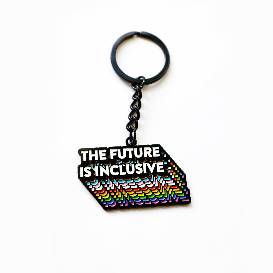 The Future Is Inclusive Keychain - Bianca's Design Shop