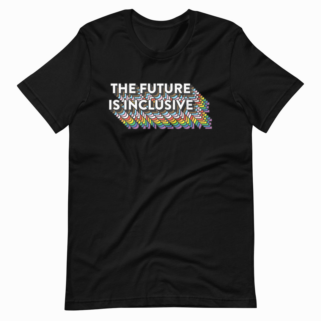 The Future Is Inclusive T-shirt in Black, by Bianca Designs