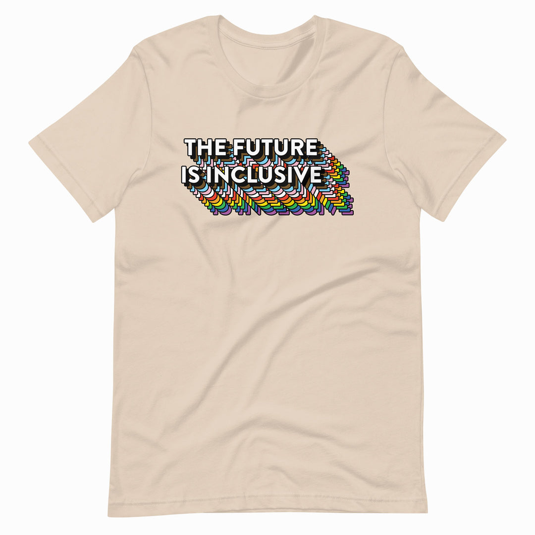 The Future Is Inclusive T-shirt in Soft Cream, by Bianca Designs