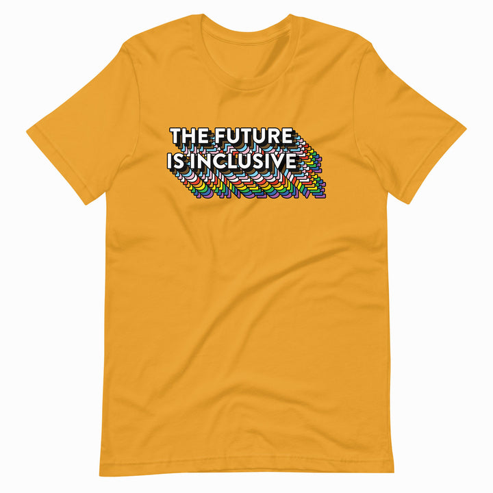The Future Is Inclusive T-shirt in Mustard, by Bianca Designs