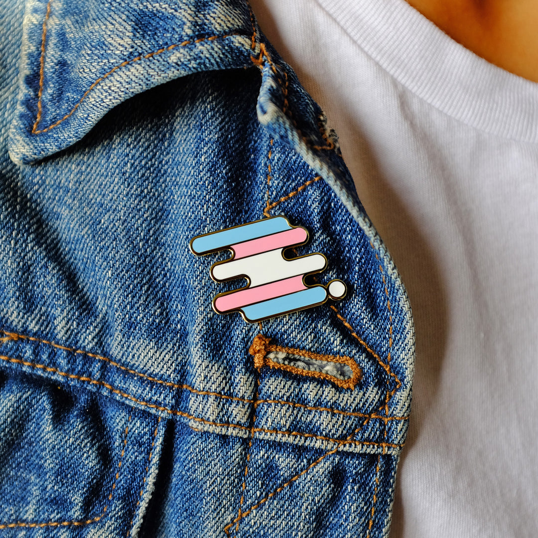 Transgender Pride Pin - Bianca's Design Shop