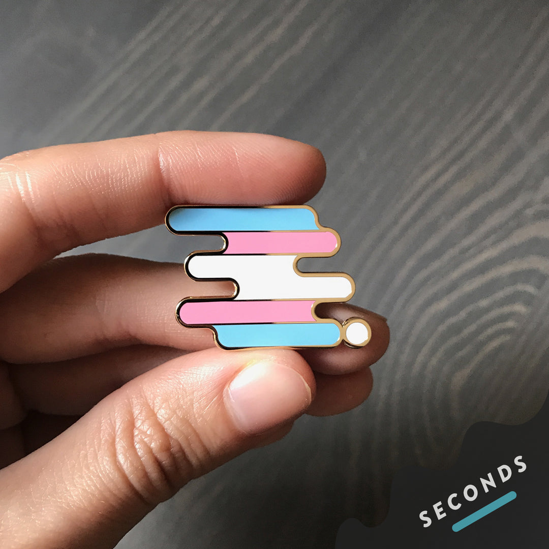 Imperfect Transgender Pride Pin
